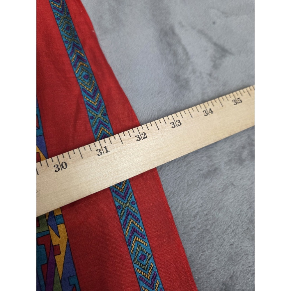 Ginnie Johansen Vintage Square Scarf Native American Dream‎ Catcher Beaded 31x32 - Picture 8 of 8
